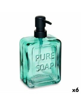 Dispensador de Sabão Pure Soap Cristal Verde 570 ml (6 Unidades)