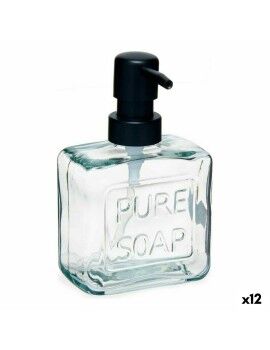 Dispensador de Sabão Pure Soap 250 ml Cristal Transparente Plástico (12 Unidades)