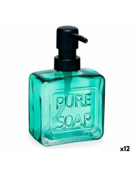 Dispensador de Sabão Pure Soap 250 ml Cristal Verde Plástico (12 Unidades)