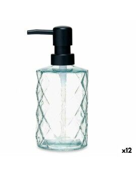 Dispensador de Sabão Diamante Cristal Transparente Plástico 410 ml (12 Unidades)