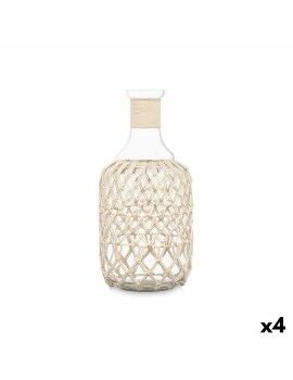 Botella Blanco Transparente 18 x 38 cm Decorativa (4 Unidades)