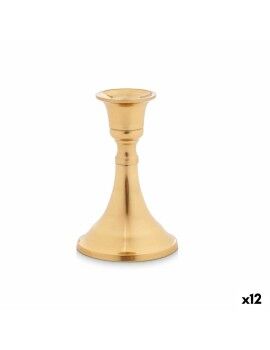 Candelabro Dourado Alumínio 5 x 11 x 9 cm (12 Unidades)