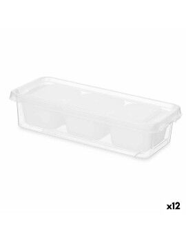 Organizador Branco Plástico 28,2 x 6 x 11,7 cm (12 Unidades)