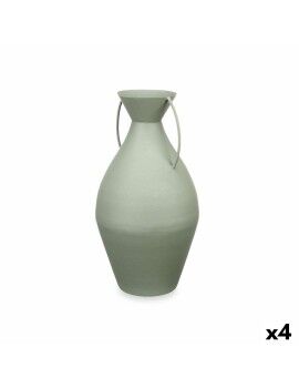 Vaso 22 x 43 x 22 cm Verde Aço (4 Unidades)