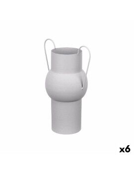 Vaso Cinzento Aço 22 x 32 x 14 cm (6 Unidades)