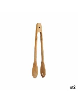 Pinça de Cozinha Bambu 30 x 5 x 7,5 cm (12 Unidades)