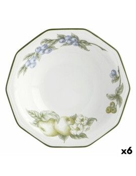 Prato Fundo Churchill Victorian Orchard Cerâmica servies (Ø 20,5 cm) (6 Unidades)