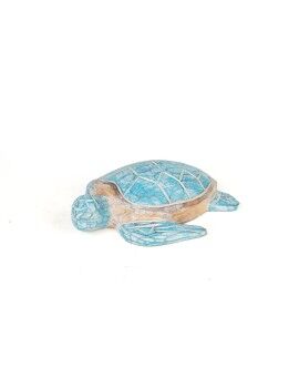 Figura Decorativa Romimex Turquesa Tortuga 23 x 6 x 17 cm