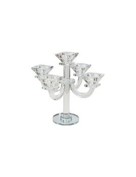 Candelabro Romimex Transparente Vidrio 20 x 24 x 20 cm