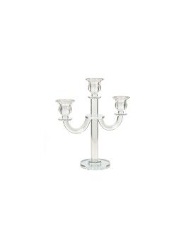 Candelabro Romimex Transparente Vidro 21 x 26 x 9 cm