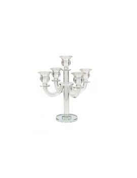 Candelabro Romimex Transparente Vidrio 17 x 26 x 17 cm