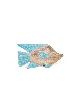 Decoração de Parede Romimex Turquesa Peixe 30 x 3 x 15 cm