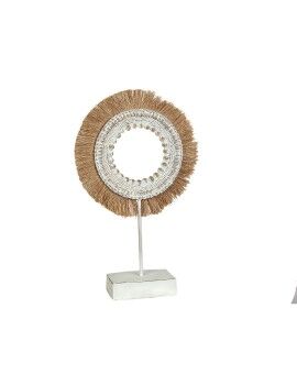 Figura Decorativa Romimex Beige Natural 9 x 48 x 29 cm Con flecos Disco