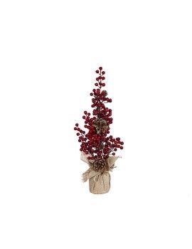 Planta Decorativa Romimex Vermelho Bege Visco Pinha 13 x 50 x 13 cm