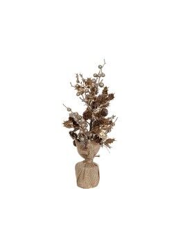 Flores Decorativas Romimex Bege Bronze Pinha Bolas de Natal 8 x 43 x 8 cm