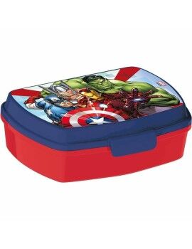 Fiambrera para Sandwich The Avengers Infinity Azul Plástico Rojo (17 x 5.6 x 13.3 cm)