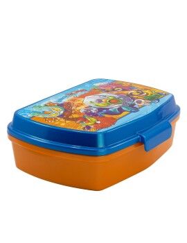 Caixa Sanduíche SuperThings Kazoom kids Azul Laranja Plástico (17 x 5.6 x 13.3 cm)