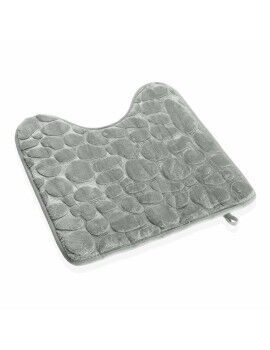 Alfombra de baño Versa Gris Poliéster (45 x 45 cm)