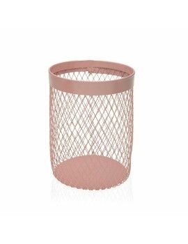 Bote para Utensilios de Cocina Versa Rosa Acero 11,5 x 15,5 x 11,5 cm