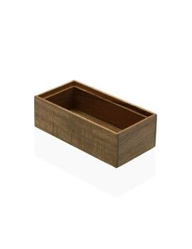 Caixa Multiusos Versa Bambu Acácia 7,7 x 5,1 x 12,2 cm Pequeno