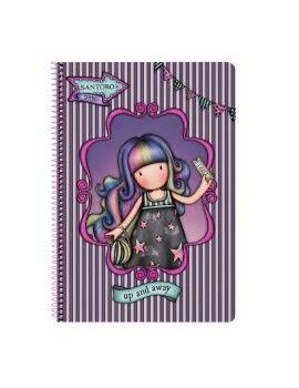 Caderno Gorjuss Up and away Roxo A4