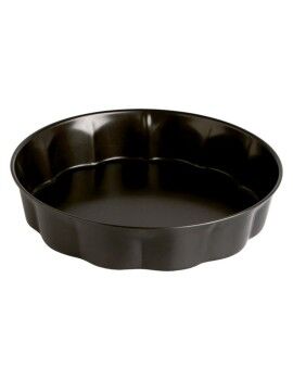 Molde para Tartas Quid Sweet Grey Negro Metal 28 x 5 cm