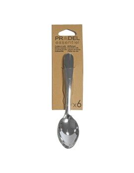 Set de Cucharas Pradel essentiel Ondine Postre Acero Metal 18 cm (6 Unidades)