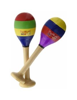 Maracas Reig Multicolor Madeira Plástico 20 cm