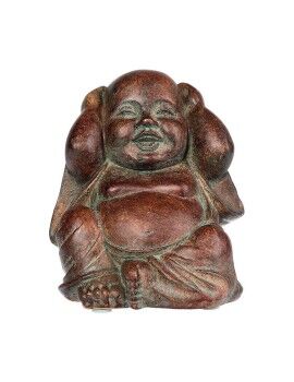 Figura Decorativa Atmosphera sabiduria santai 12 x 11 x 9,5 cm Castanho Poliresina