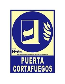 Cartel Normaluz Puerta cortafuegos cerrar después de utilizar PVC (21 x 30 cm)