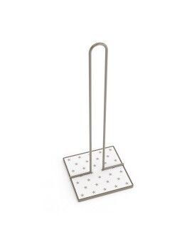 Suporte para Rolos de Papel de Cozinha Versa Estrelas Metal Aço Madeira MDF (16,5 x 31 x 13 cm)