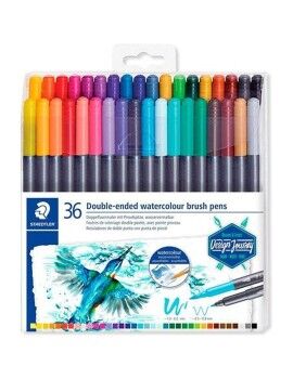 Conjunto de Canetas de Feltro Staedtler 3001 Design Journey Brush Ponta dupla