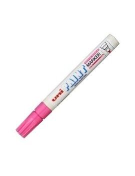 Rotulador permanente Uni-Ball Paint Marker PX-20 Cor de Rosa 12 Unidades