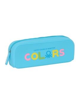 Bolsa Escolar Benetton Spring Azul celeste 18.5 x 7.5 x 5.5 cm