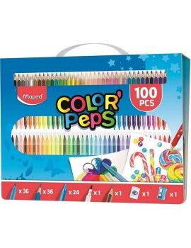 Conjunto de Desenho Maped Color'Peps Mala (100 Peças)