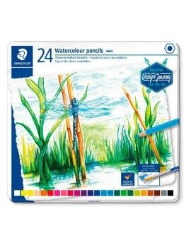 Lápiz de Cor Aquarela Staedtler Design Journey 24 Peças Multicolor