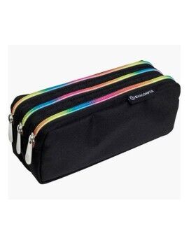 Malas para tudo triplas Exacompta Rainbow Preto 22,5 x 8 x 10 cm