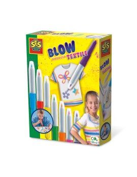 Set de Rotuladores SES Creative Blow Airbrush Textile