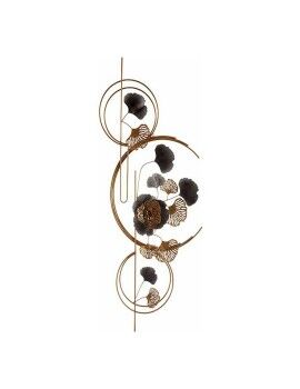 Decoração Suspensa Bloemen Mural Dourado Metal Cobre (60 x 150 x 7,5 cm)