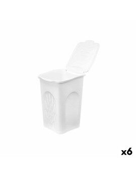 Cesto de Roupa Suja Stefanplast Branco Plástico 50 L 37 x 56 x 39 cm (6 Unidades)