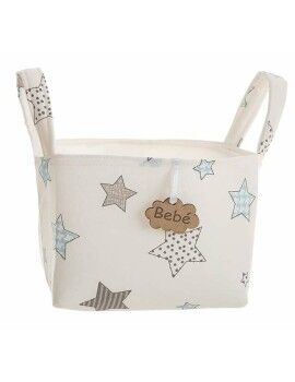 Cabaz Estampado Estrelas Com pegas 17 x 13,5 x 20 cm