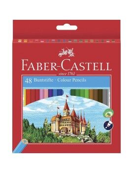 Lápis de cores Faber-Castell Castle Multicolor 48 Peças