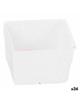 Caixa Multiusos Modular Branco 8 x 8 x 5,3 cm (36 Unidades)