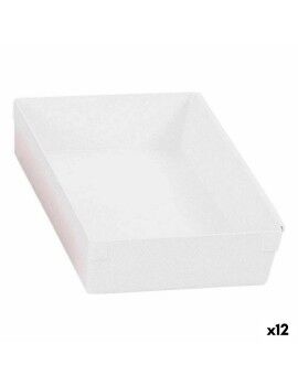 Caixa Multiusos Modular Branco 22,5 x 15,5 x 5,3 cm (12 Unidades)