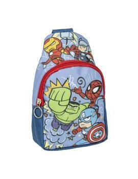 Mochila Infantil The Avengers Bandolera Azul 13 x 23 x 7 cm