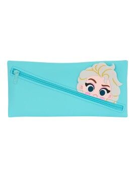 Bolsa Escolar Frozen Azul 22 x 11 x 1 cm