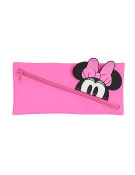 Estuche Escolar Minnie Mouse Rosa 22 x 11 x 1 cm