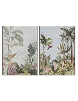 Pintura Home ESPRIT Tropical 100 x 4 x 140 cm (2 Unidades)