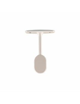 Soporte para barra de armario Stor Planet Cintacor Blanco Ovalada 15 x 25 mm (2 Unidades)