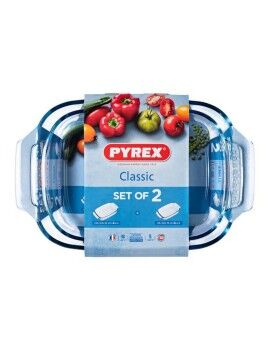 Conjunto de Travessas para Forno Pyrex Classic Transparente Vidro de Borosilicato (2 pcs)